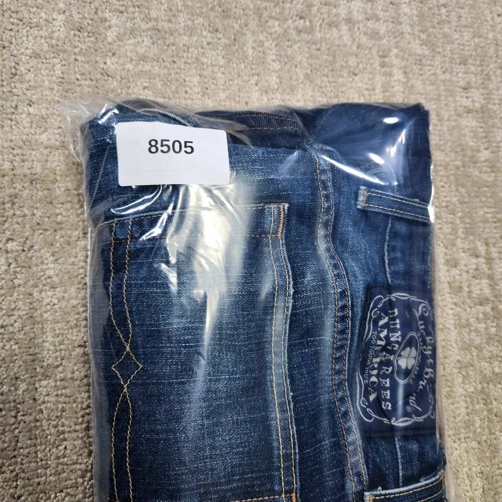 Vintage Lucky Brand Jeans Men 34x30 Relaxed Bootcut Baggy Y2K‎ Denim Dark Flight